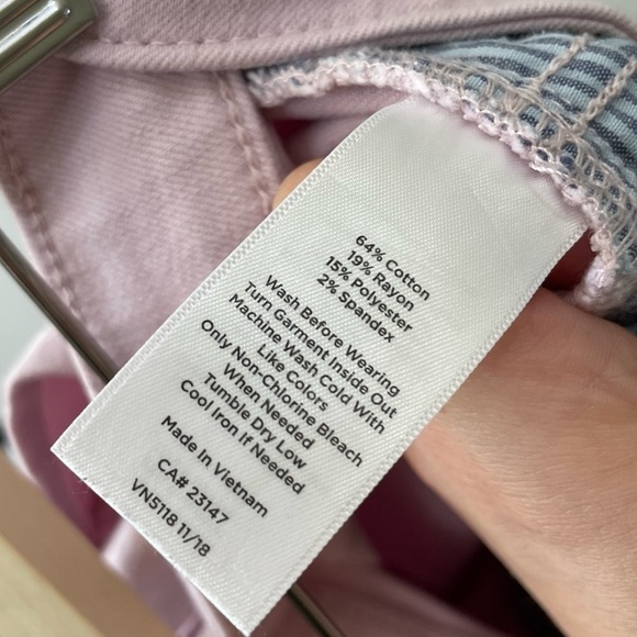 [6] Talbots Flawless High-Rise Jegging in Baby Ballet Pink Soft Comfortable Jean - Picture 7 of 8